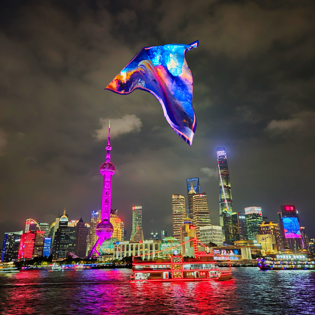 Universe by Cris - Silk Scarf - Image 4