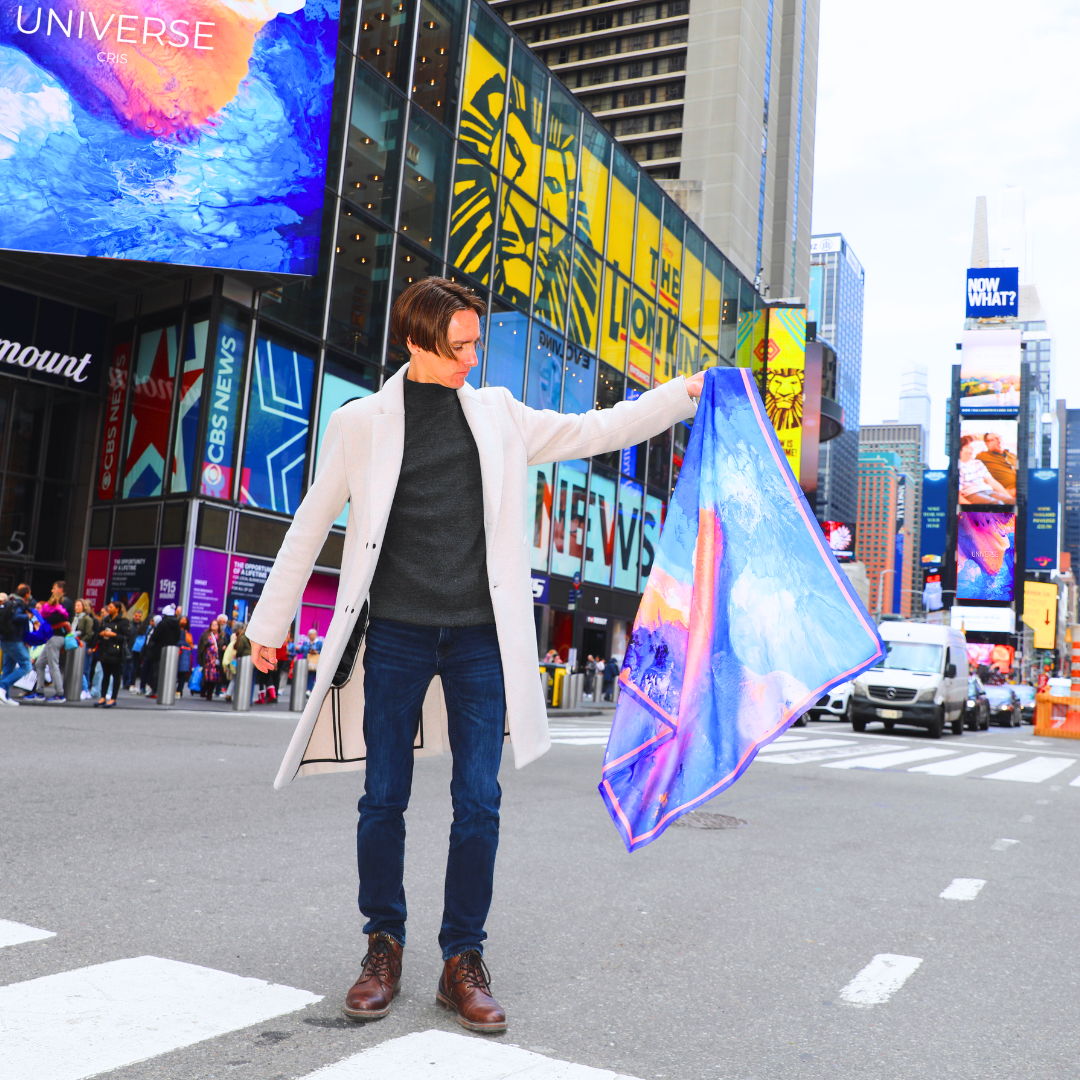 Universe by Cris - Silk Scarf - Image 6